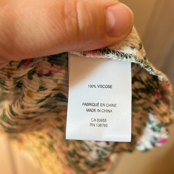 Reitmans Large Floral Off The Shoulder Blouse - Picture 4 of 6